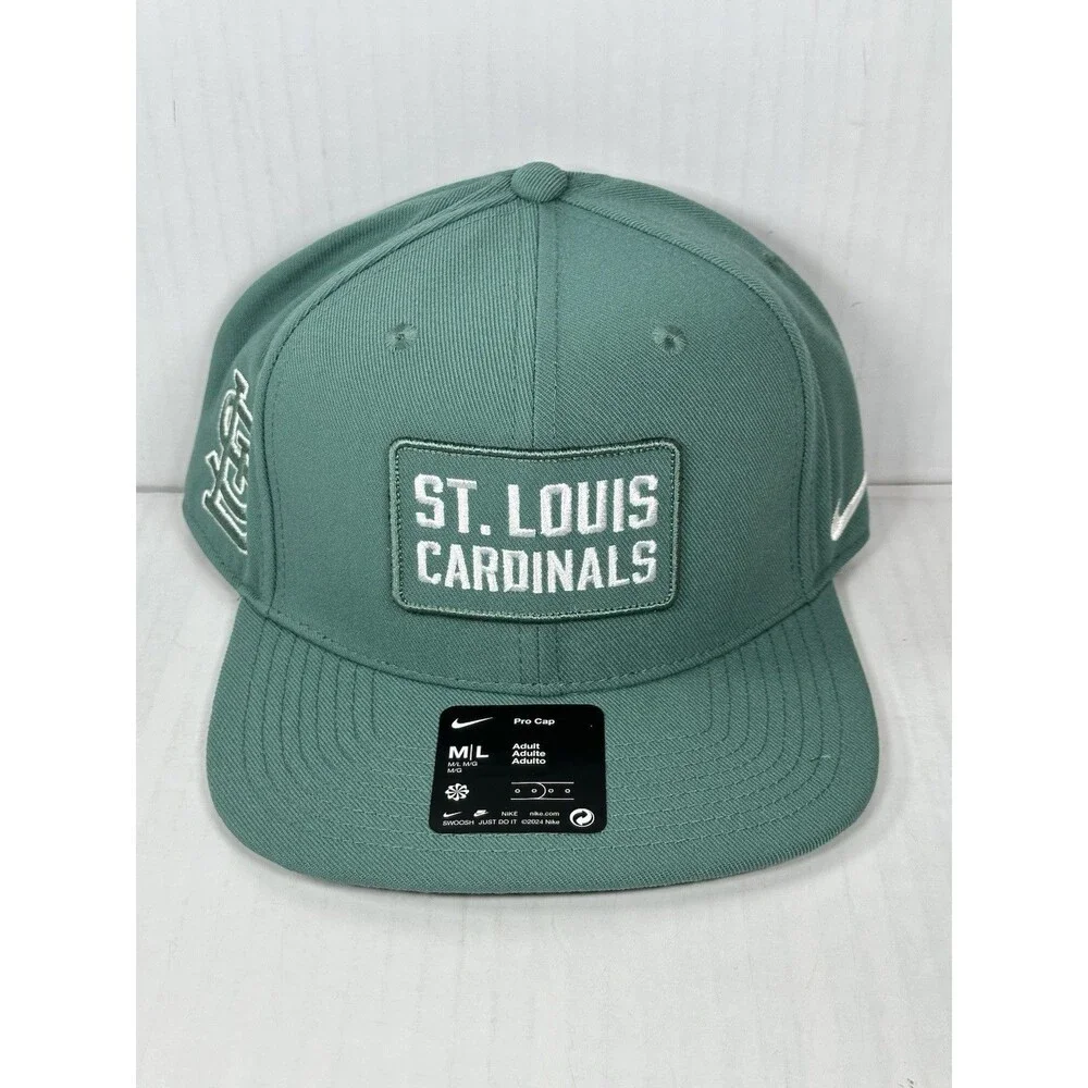Size M/L Nike St. Louis Cardinals MLB Baseball Pro Cap Green Adult Official NWT